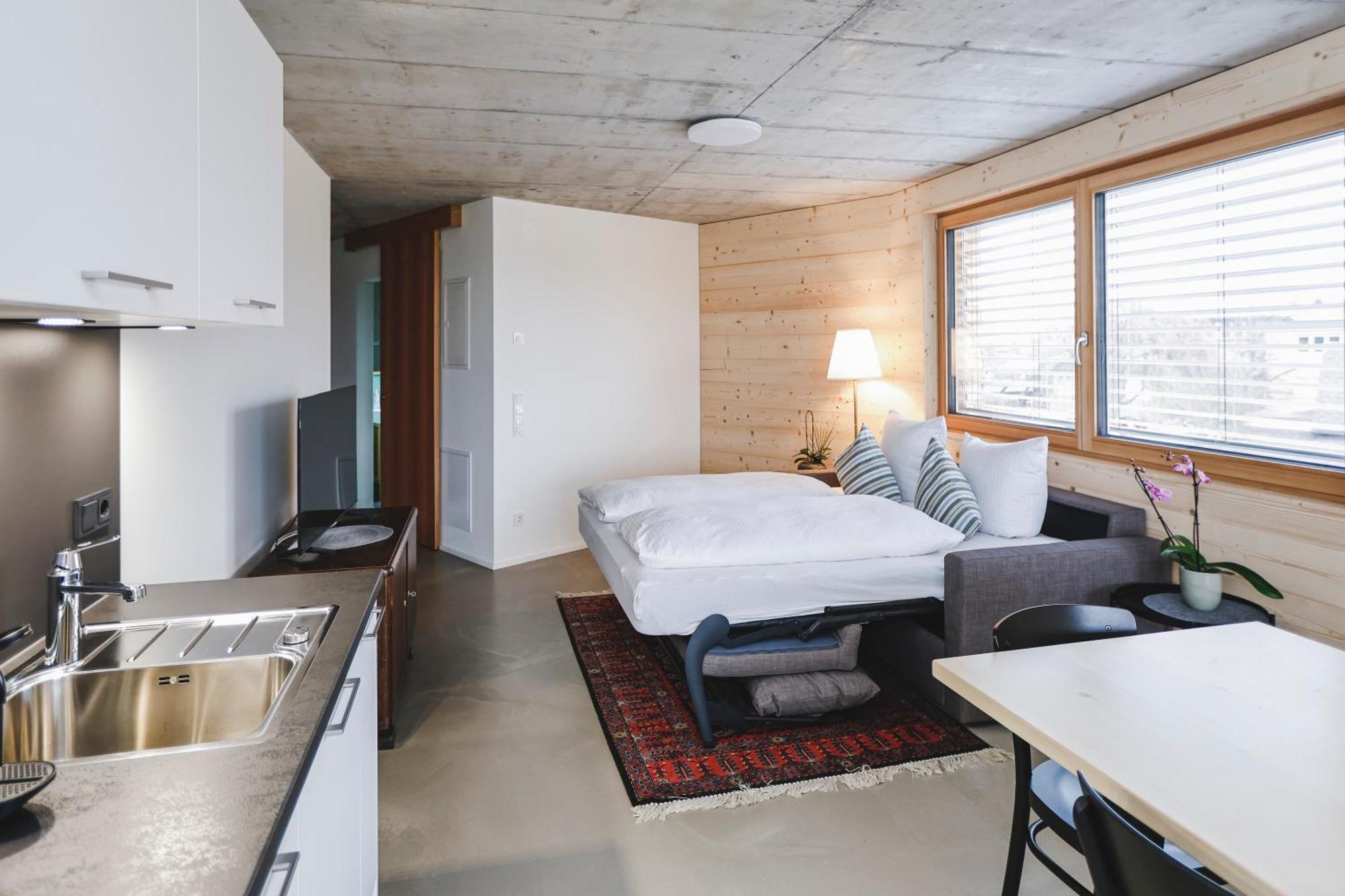 Boutique Apartments Lustenau Nachhaltige Kuehlung Ueber Erdsonde Und Fussbodenkuehlung Pokoj fotografie