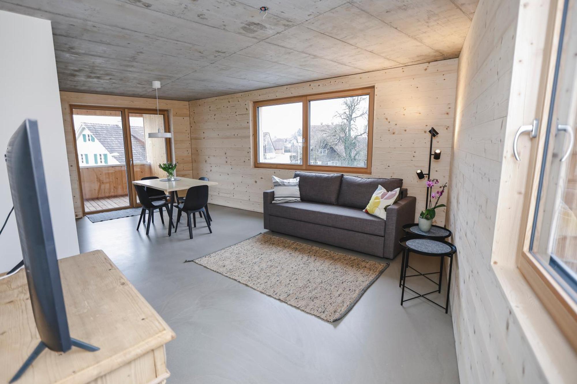 Boutique Apartments Lustenau Nachhaltige Kuehlung Ueber Erdsonde Und Fussbodenkuehlung Pokoj fotografie