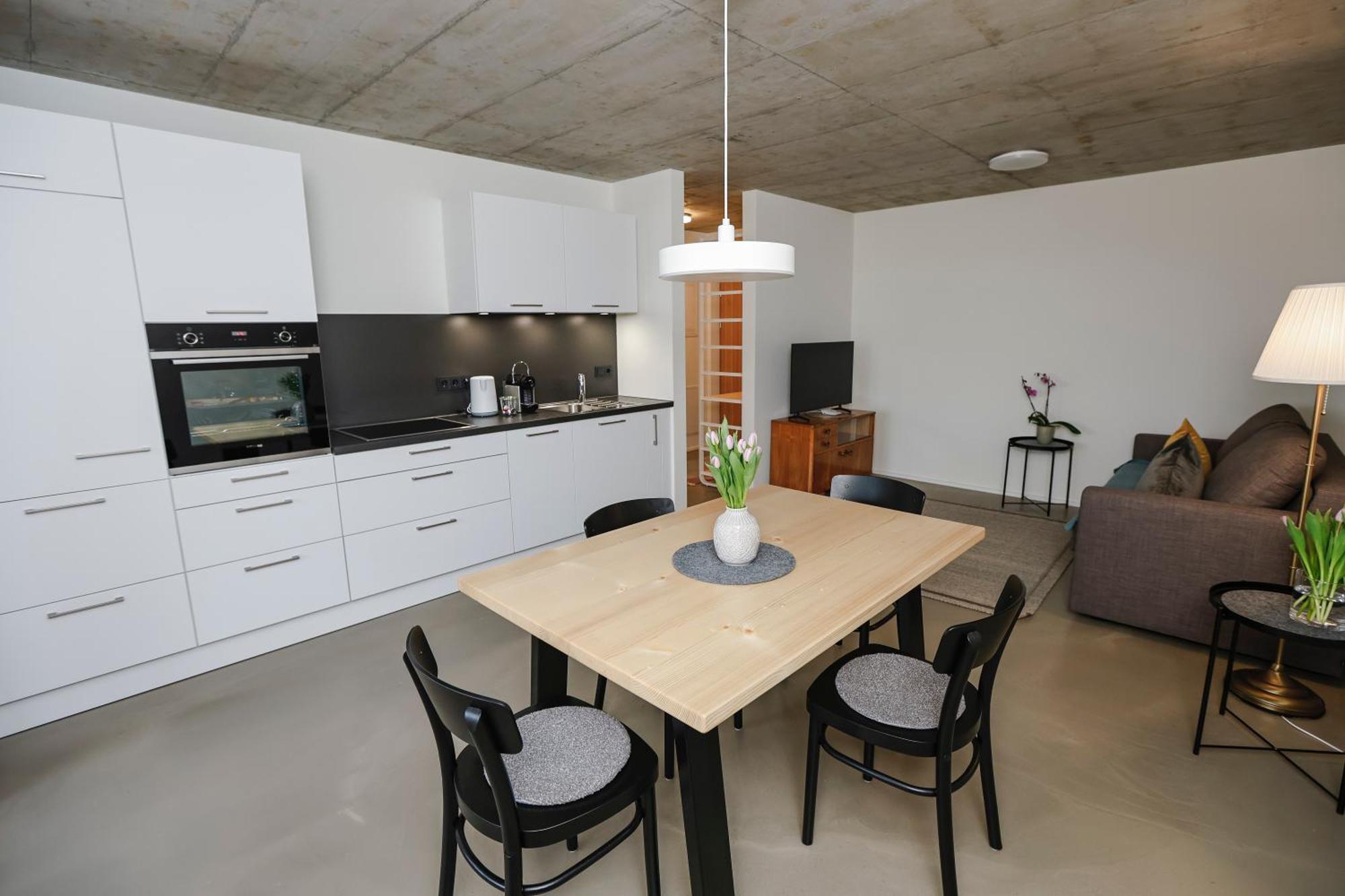 Boutique Apartments Lustenau Nachhaltige Kuehlung Ueber Erdsonde Und Fussbodenkuehlung Pokoj fotografie
