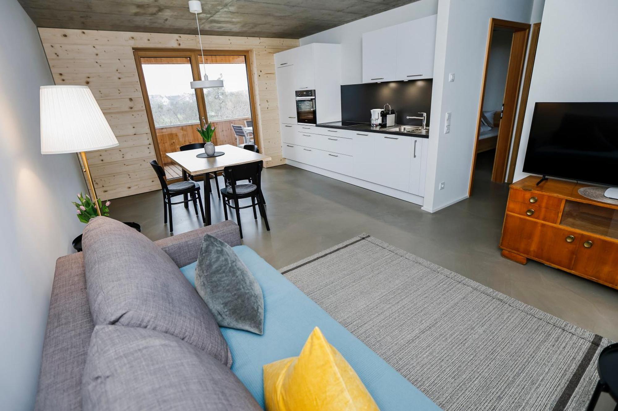 Boutique Apartments Lustenau Nachhaltige Kuehlung Ueber Erdsonde Und Fussbodenkuehlung Pokoj fotografie